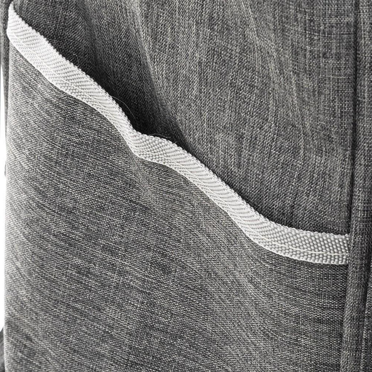 ATMOSPHERA Chariot de shopping 6 roues métal nomade gris