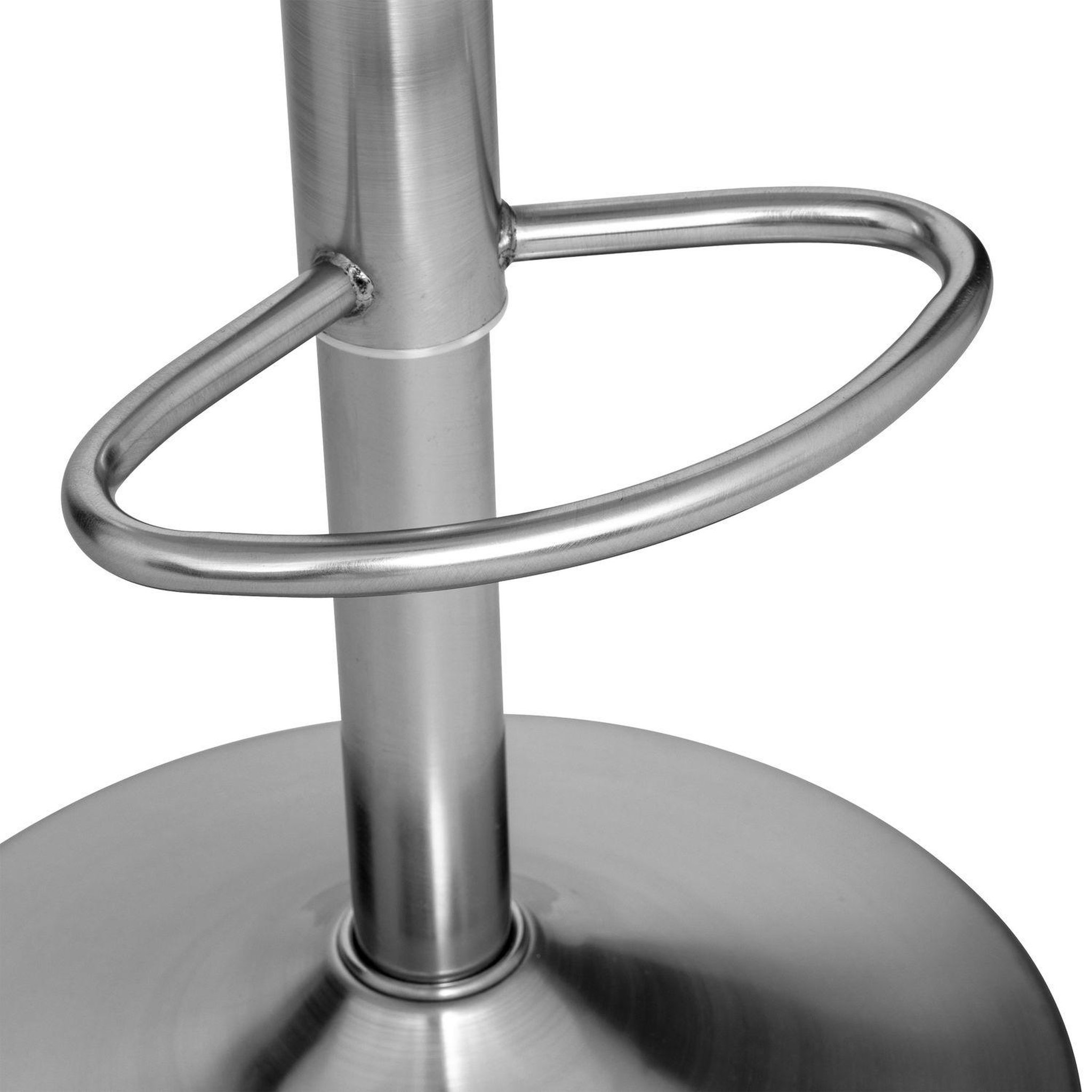 Voir la diapositive 5 : TOILINUX Lot de 2 tabourets en acier chromé isla - h. 75,5 cm - argent