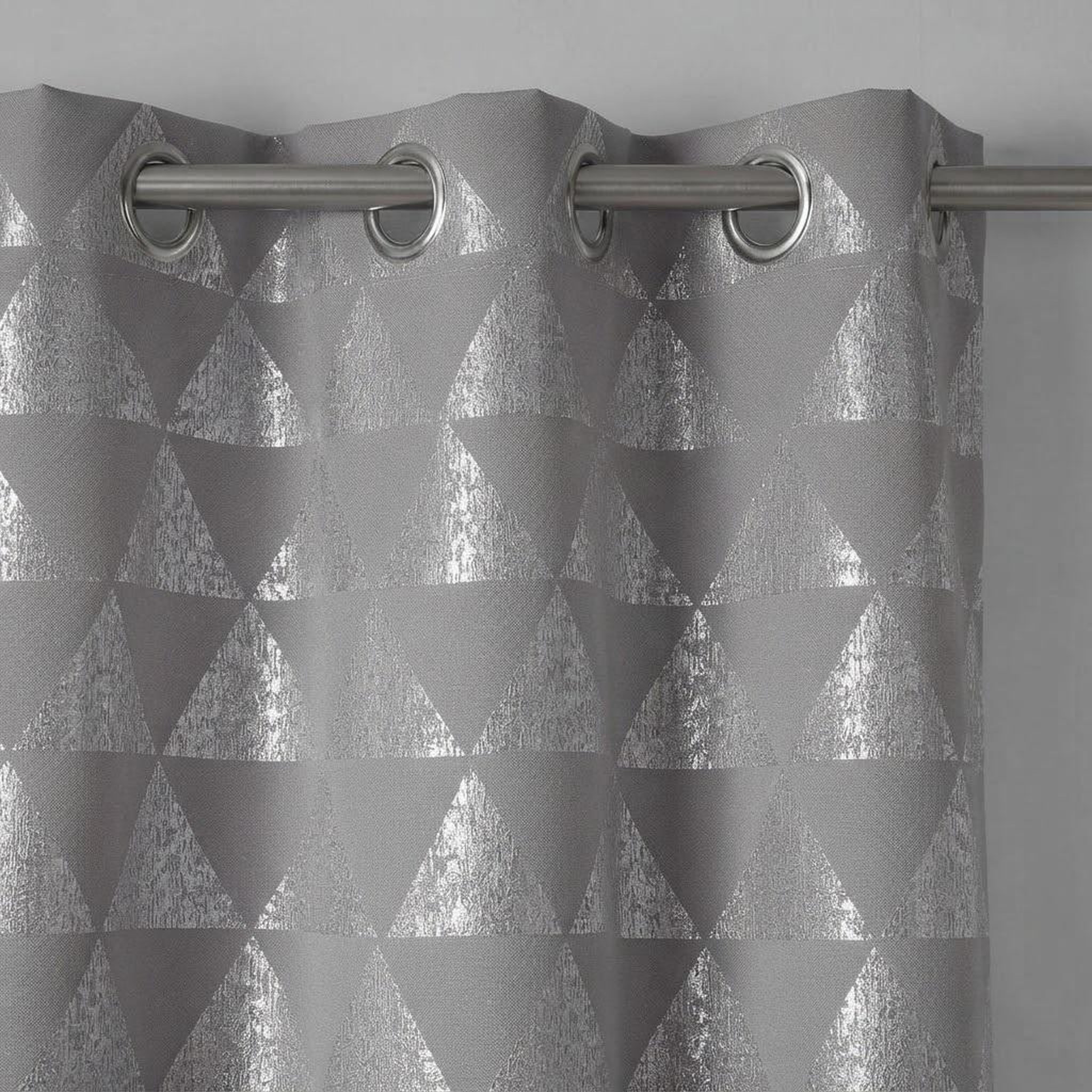 Voir la diapositive 3 : Eden Rideau a oeillets frosty design et moderne