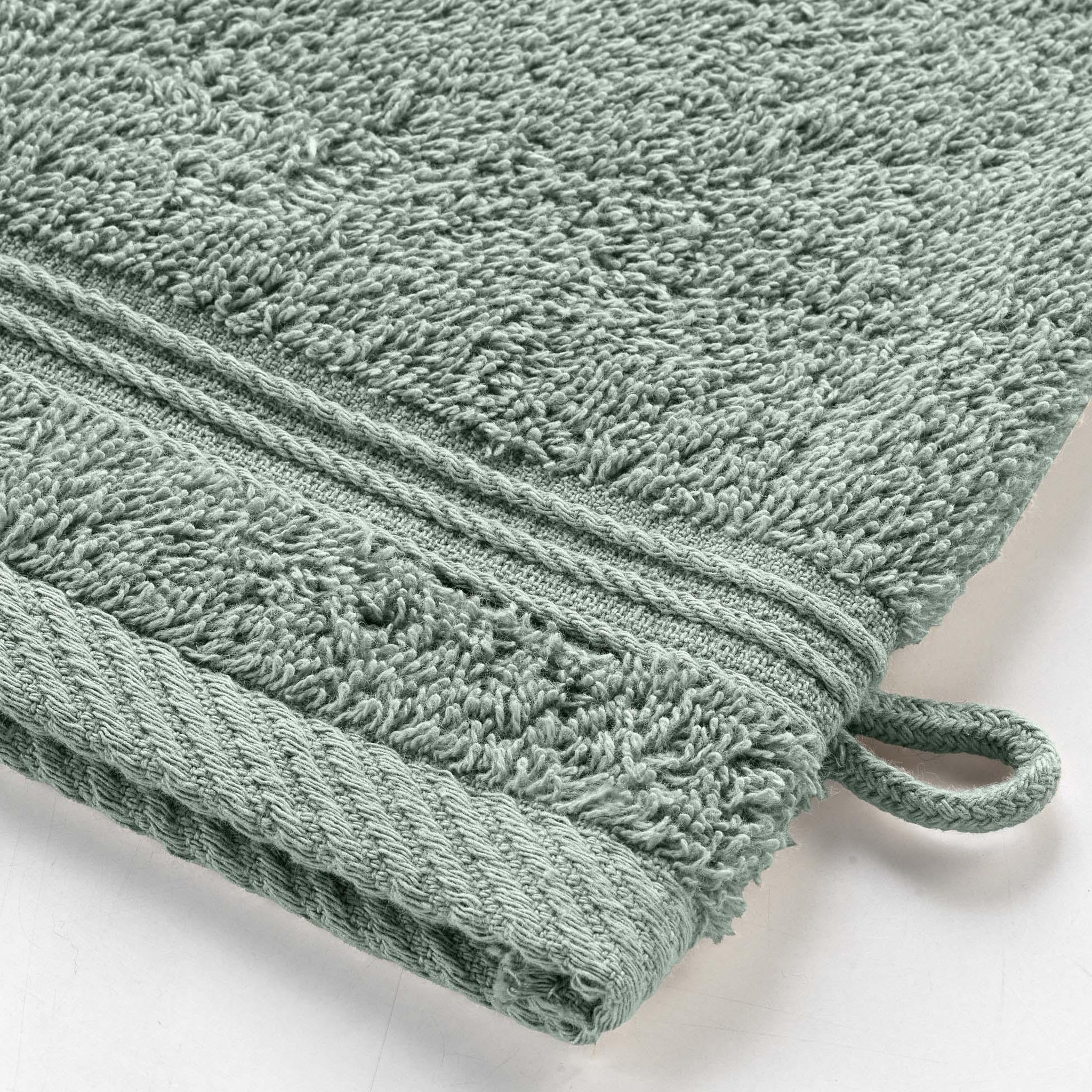 Voir la diapositive 3 : Eden Lot de 2 gants de toilette 15 x 21 cm Tendresse vert cèdre