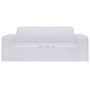 Voir la diapositive 6 : VIDAXL Housse extensible de canape 2 places Blanc Jersey de polyester