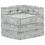 Voir la diapositive 1 : VIDAXL Pouf modulaire Gris clair Tissu