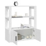 Voir la diapositive 5 : VIDAXL Buffet Blanc 80x30x90 cm Bois d'ingenierie