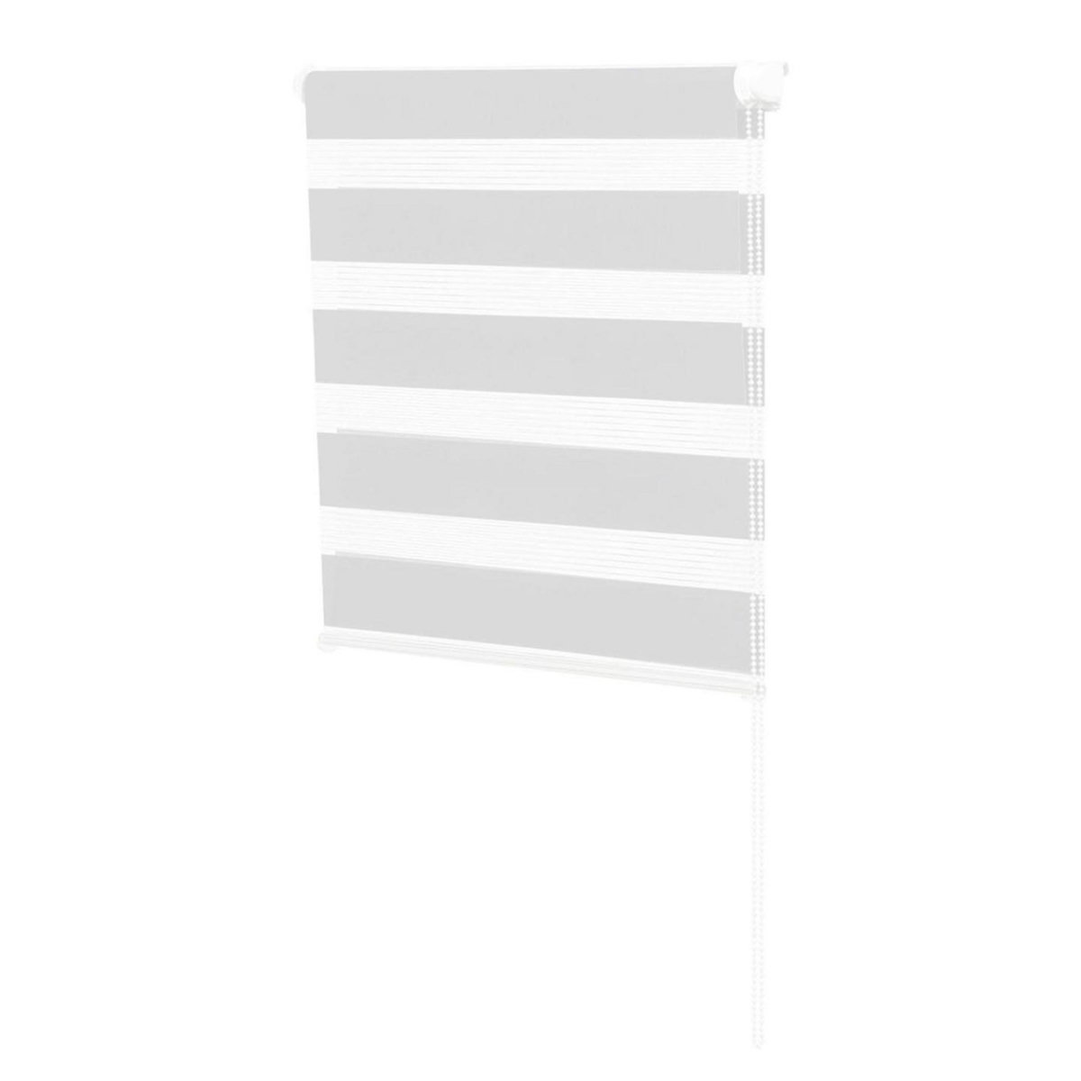 ID MARKET Store enrouleur zébré jour nuit 60 x 120 cm blanc