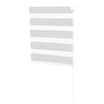 ID MARKET Store enrouleur zébré jour nuit 60 x 120 cm blanc
