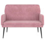 Voir la diapositive 3 : VIDAXL Banc Rose 108x79x79 cm Velours