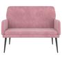 Voir la diapositive 3 : VIDAXL Banc Rose 108x79x79 cm Velours