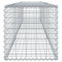 Voir la diapositive 4 : VIDAXL Panier gabion avec couvercle 400x50x50 cm fer galvanise