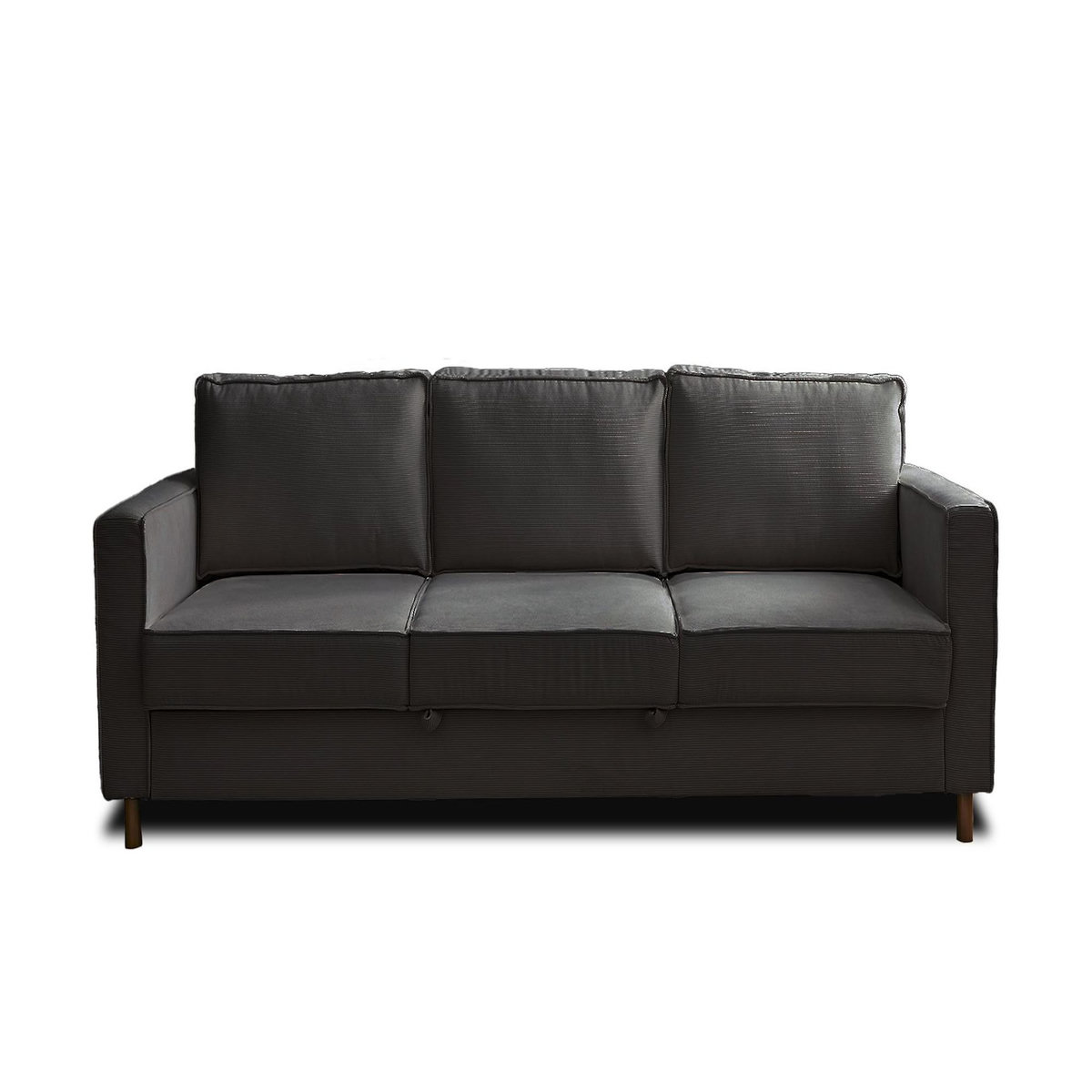 LISA DESIGN Jake - canapé 3 places - convertible - en velours côtelé