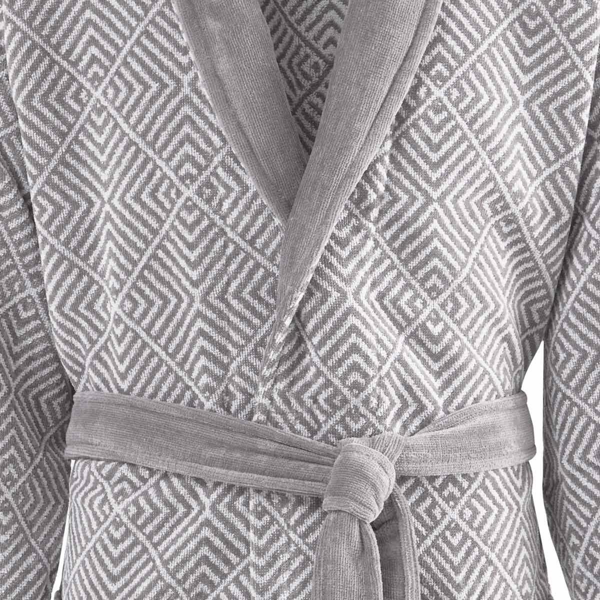 Sensei Maison Peignoir col châle velours OPTICAL