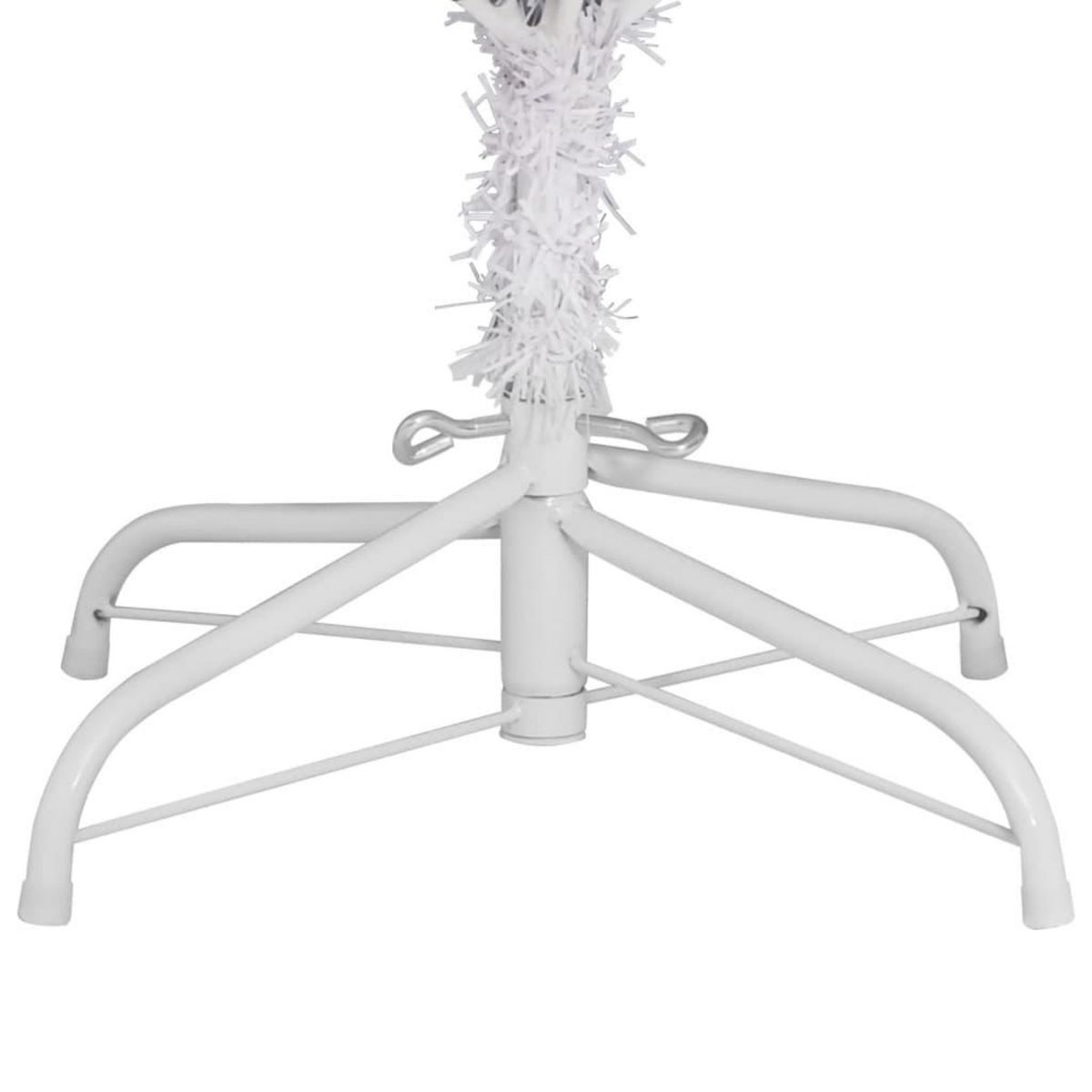 VIDAXL Sapin de Noël artificiel a charnieres avec support blanc 240 cm