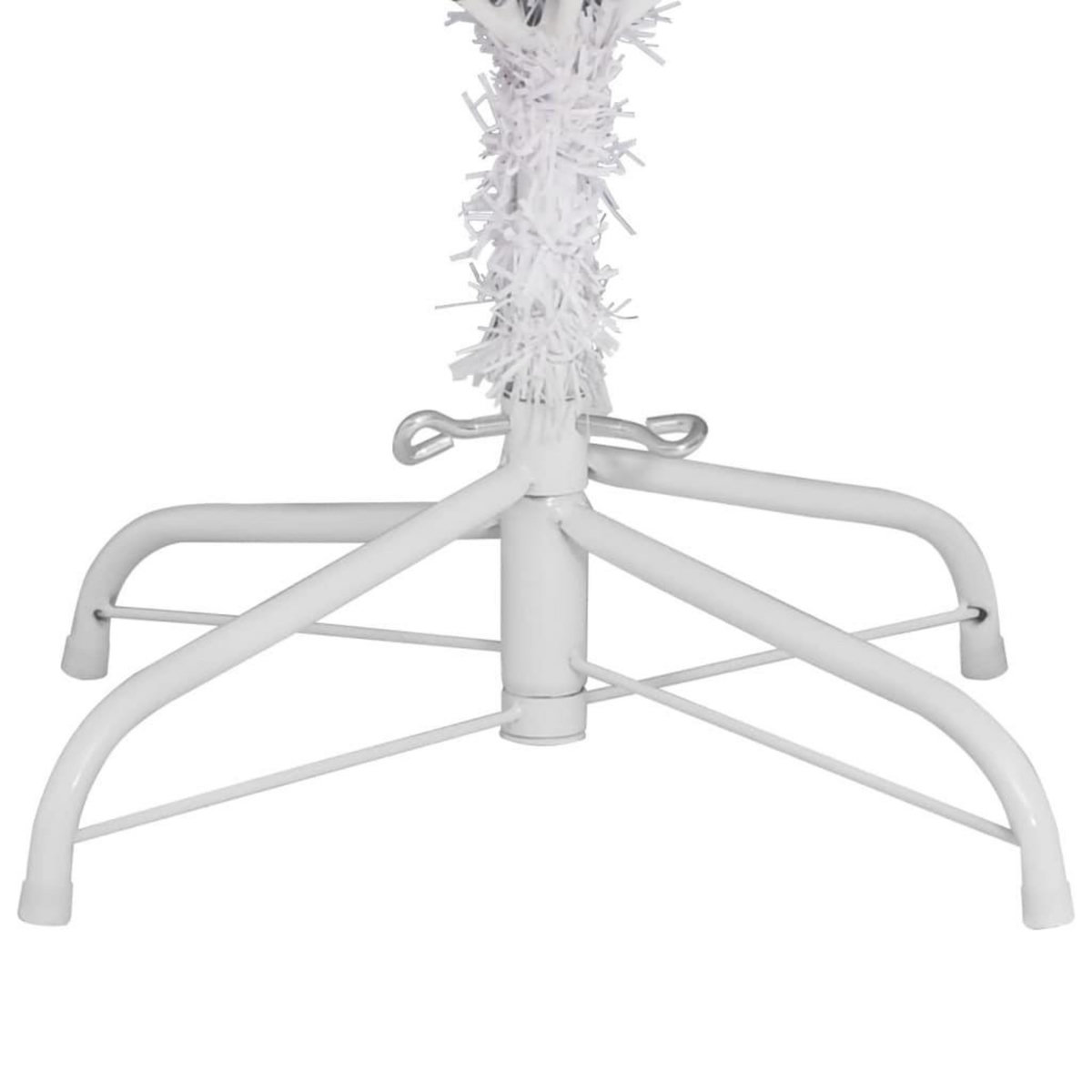 VIDAXL Sapin de Noël artificiel a charnieres avec support blanc 240 cm
