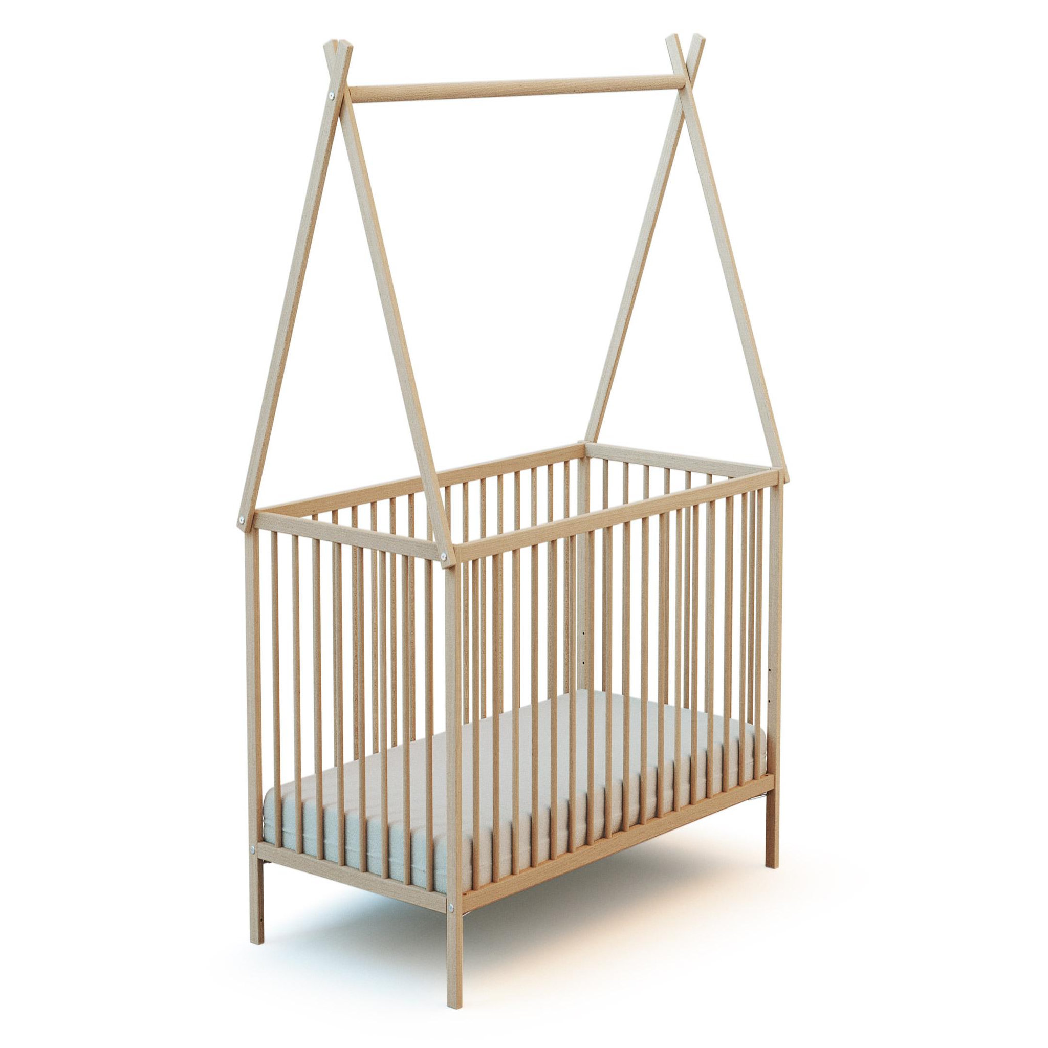 Voir la diapositive 1 : WEBABY Lit tipi 60x120 en bois