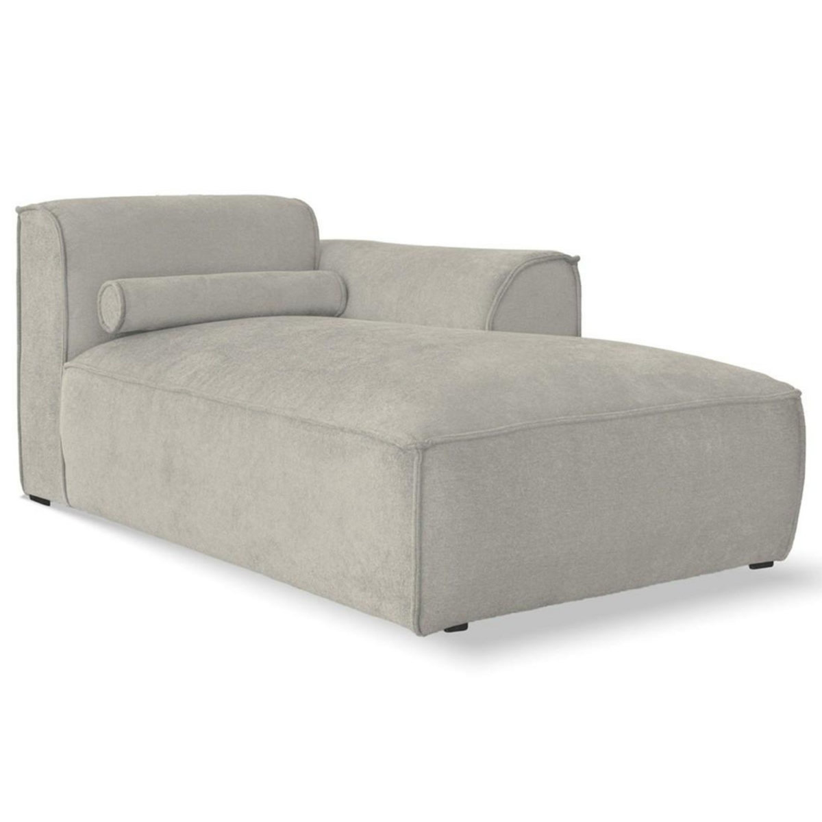 BEST MOBILIER Felix - module d'assise méridienne droit en tissu texturé