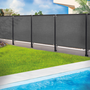Voir la diapositive 2 : ID MARKET Brise vue renforcé 1 x 10 M gris 220 gr/m² luxe PRO