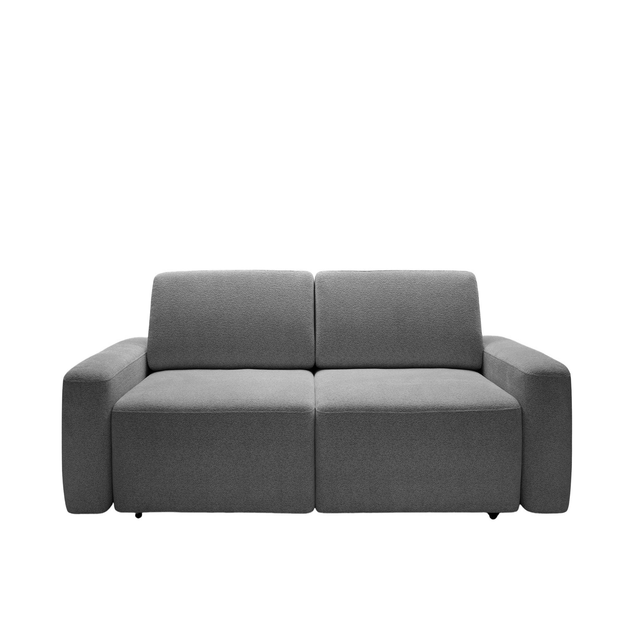 Voir la diapositive 1 : CASANOVA PARIS Ivy - canapé droit convertible coffre tissu chiné