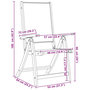 Voir la diapositive 6 : VIDAXL Chaises pliables de jardin lot de 6 bois d'acacia et textilene