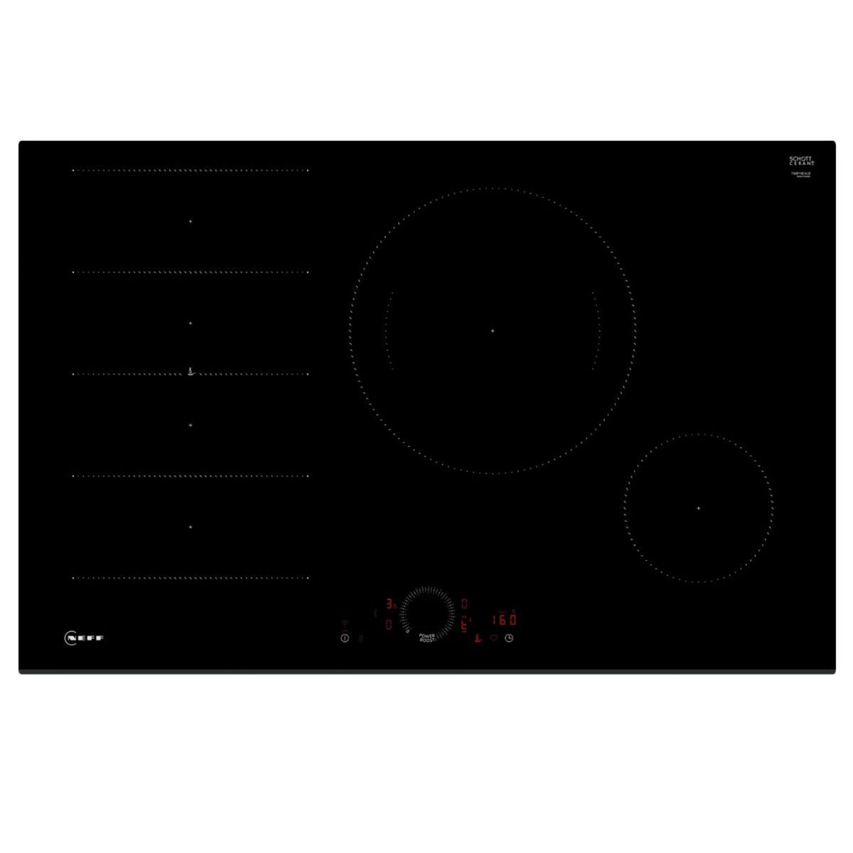 Neff Table de cuisson induction 80cm 4 feux 7400w noir - T68FHE4L0