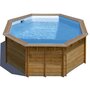 Voir la diapositive 1 : GRE Piscine bois Violette 2 Ø 5,00 x 1,27 m - Gré