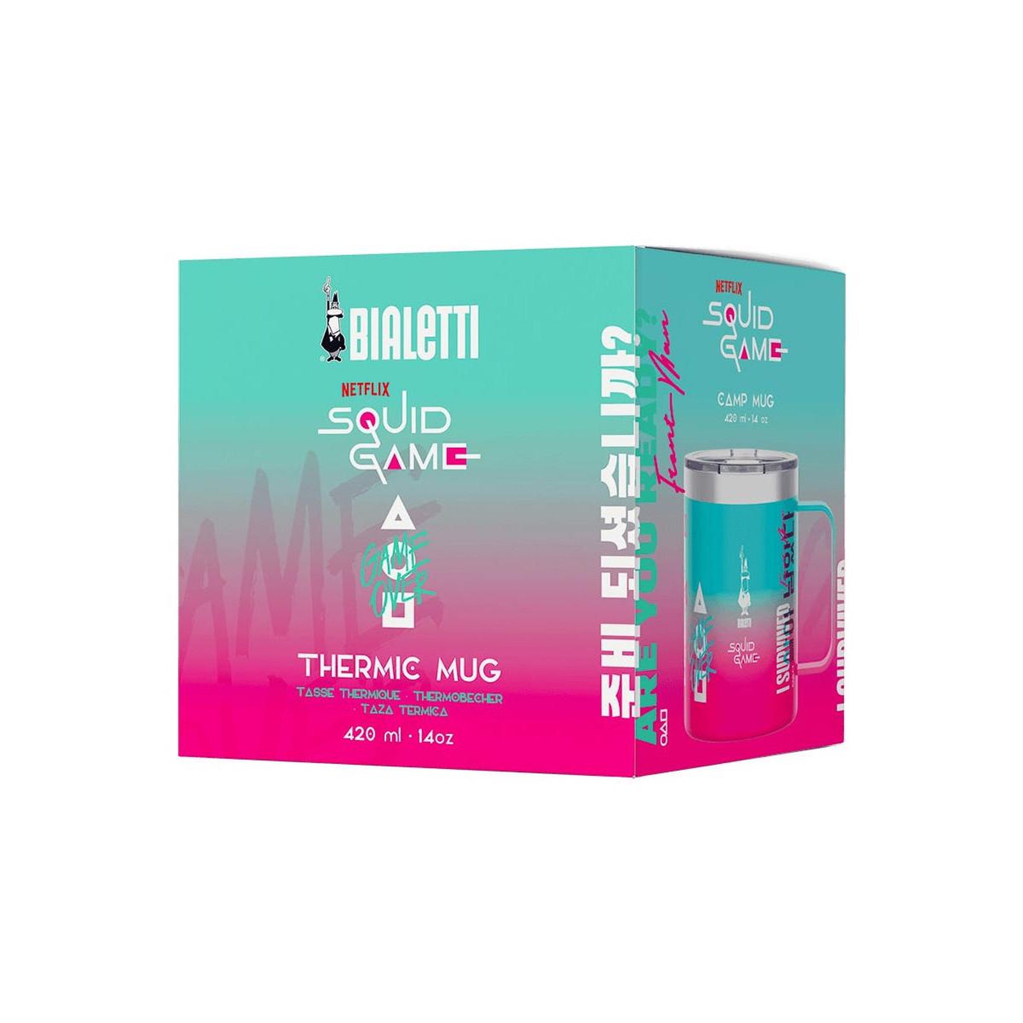 Voir la diapositive 3 : BIALETTI Bialetti SQUID003 thermos 360 ml Multicolore Acier inoxydable