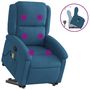 Voir la diapositive 2 : VIDAXL Fauteuil de massage inclinable Bleu Velours