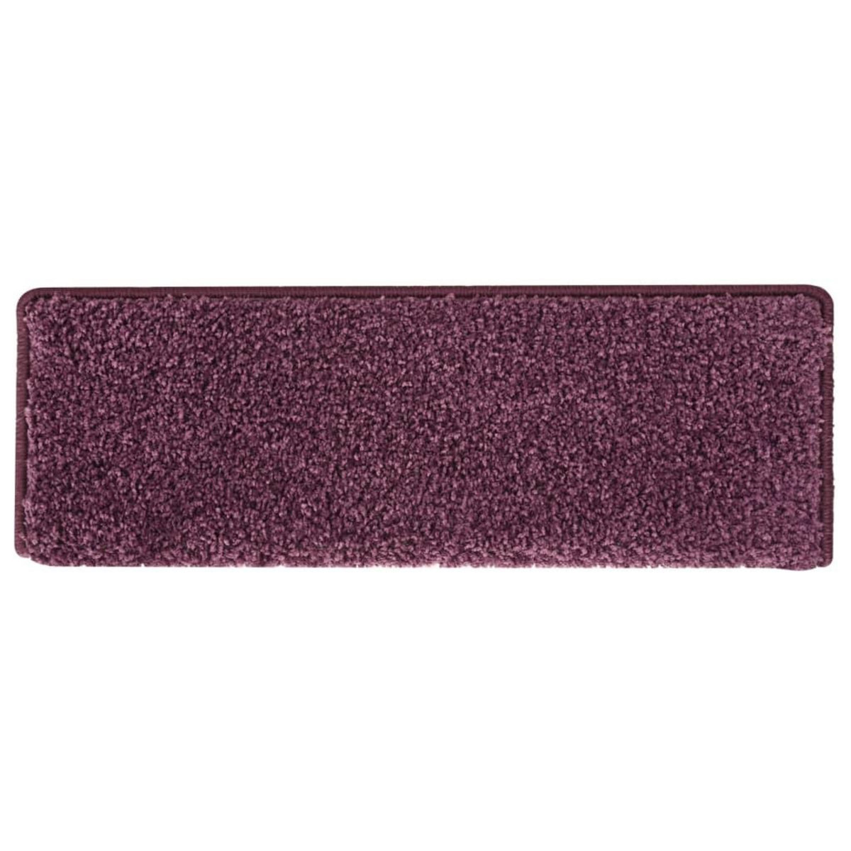 VIDAXL Tapis d'escalier 15 pcs 65x21x4 cm Violet fonce