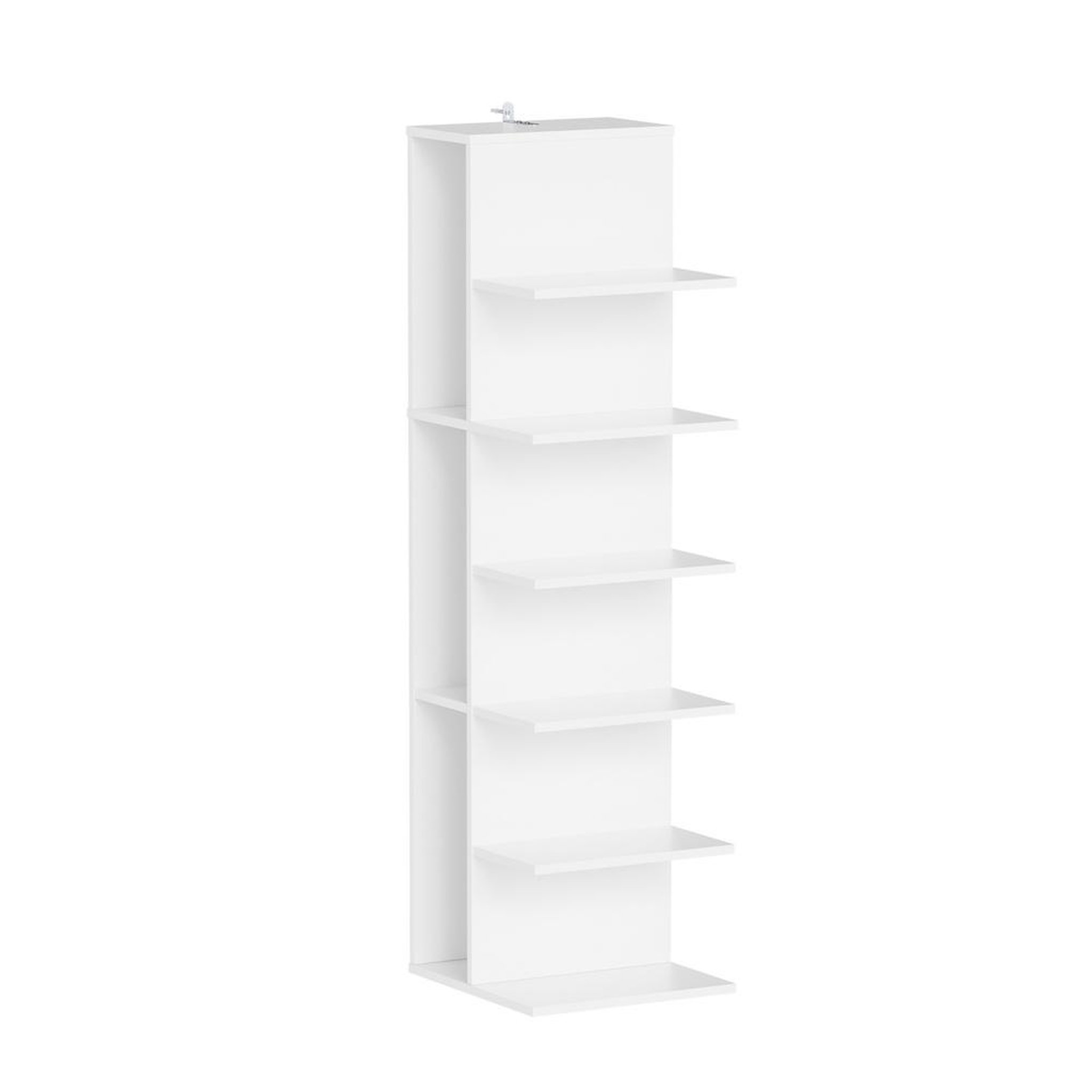 SOBUY Étagère rangement vertical blanc 30x32,5x110,5cm str14-w