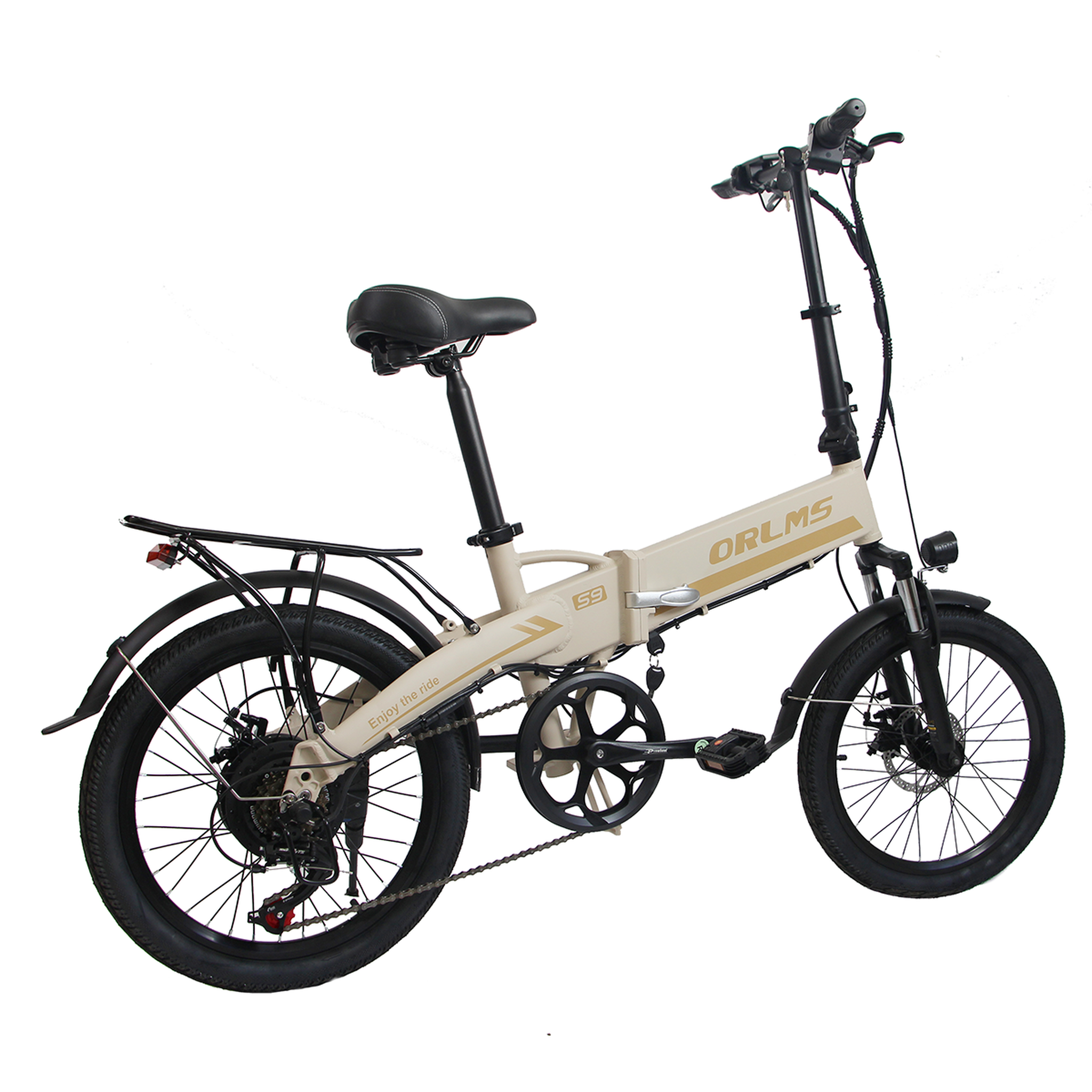 Voir la diapositive 3 : ORLMS Vélo électrique pliant ORLMS S9, moteur 500 W