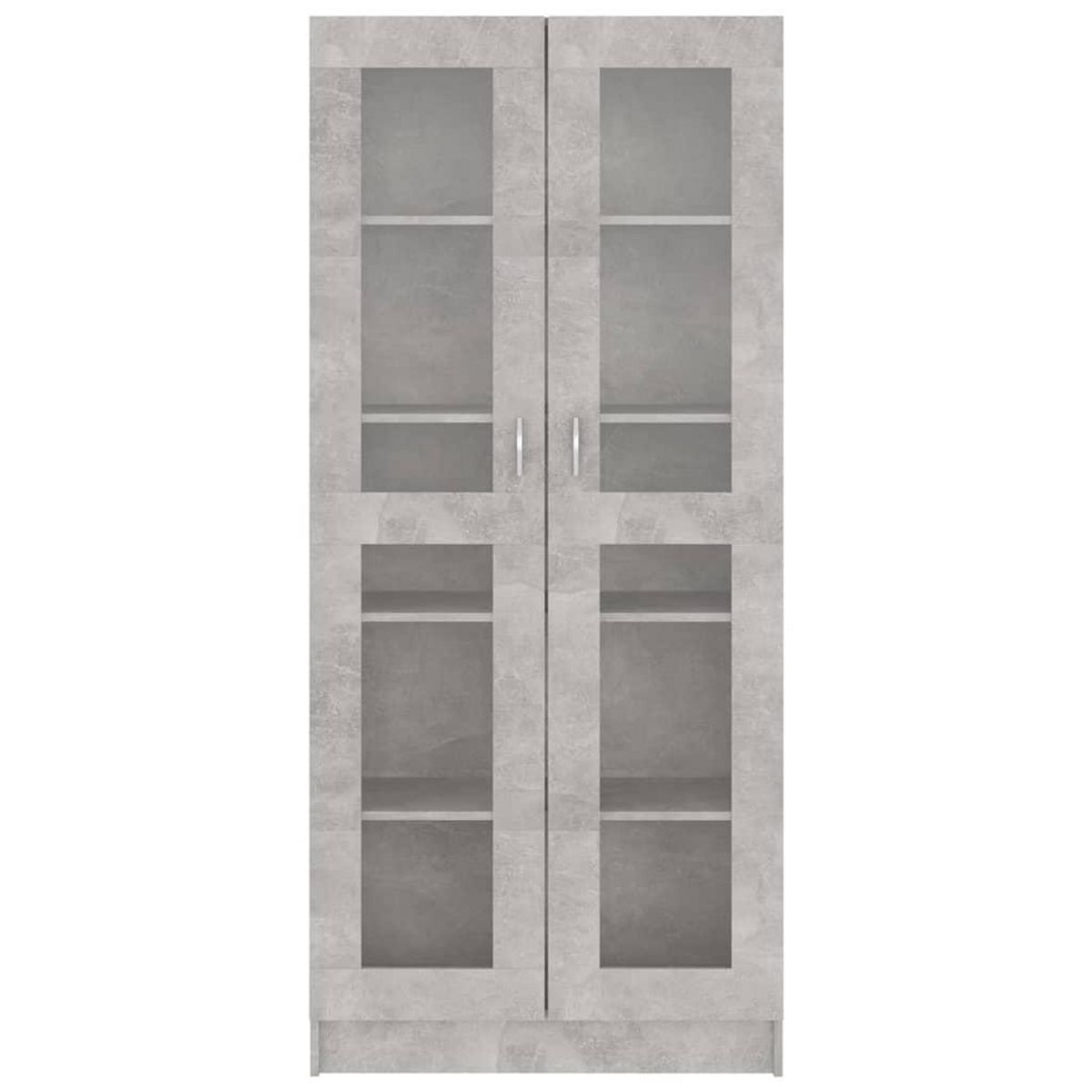 VIDAXL Armoire a vitrine Gris beton 82,5x30,5x185,5 cm Bois ingenierie