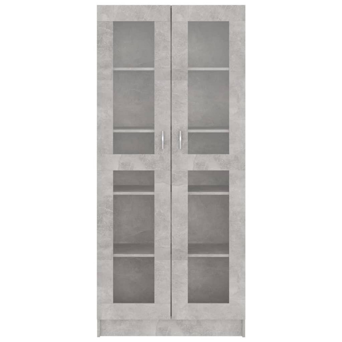 VIDAXL Armoire a vitrine Gris beton 82,5x30,5x185,5 cm Bois ingenierie