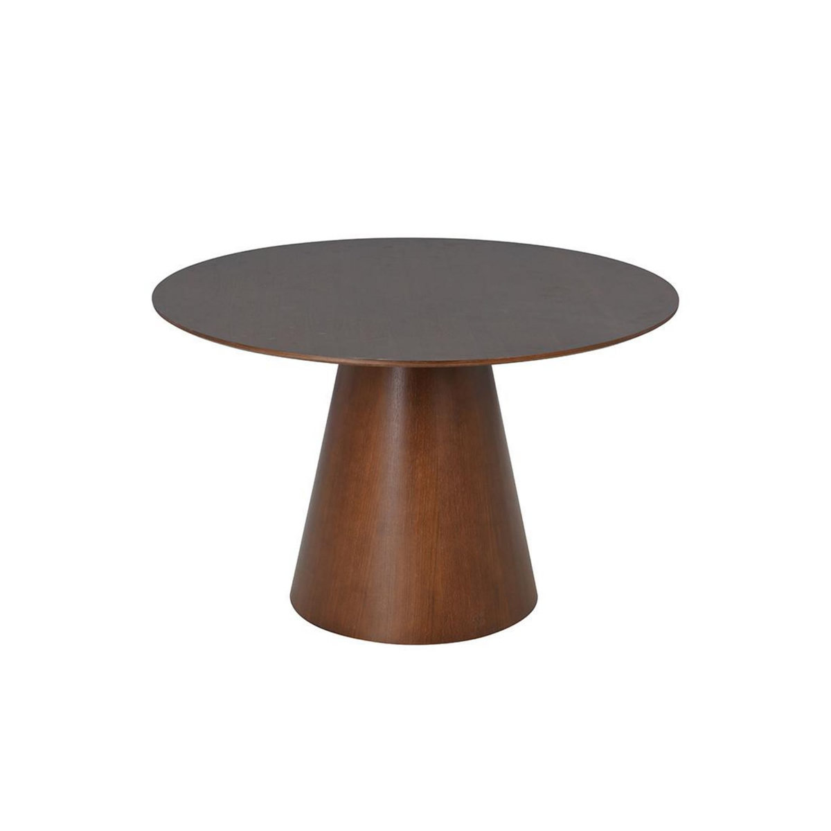 LISA DESIGN Toledo - table à manger ronde - effet bois foncé - 120 cm - 4 à 6 personnes