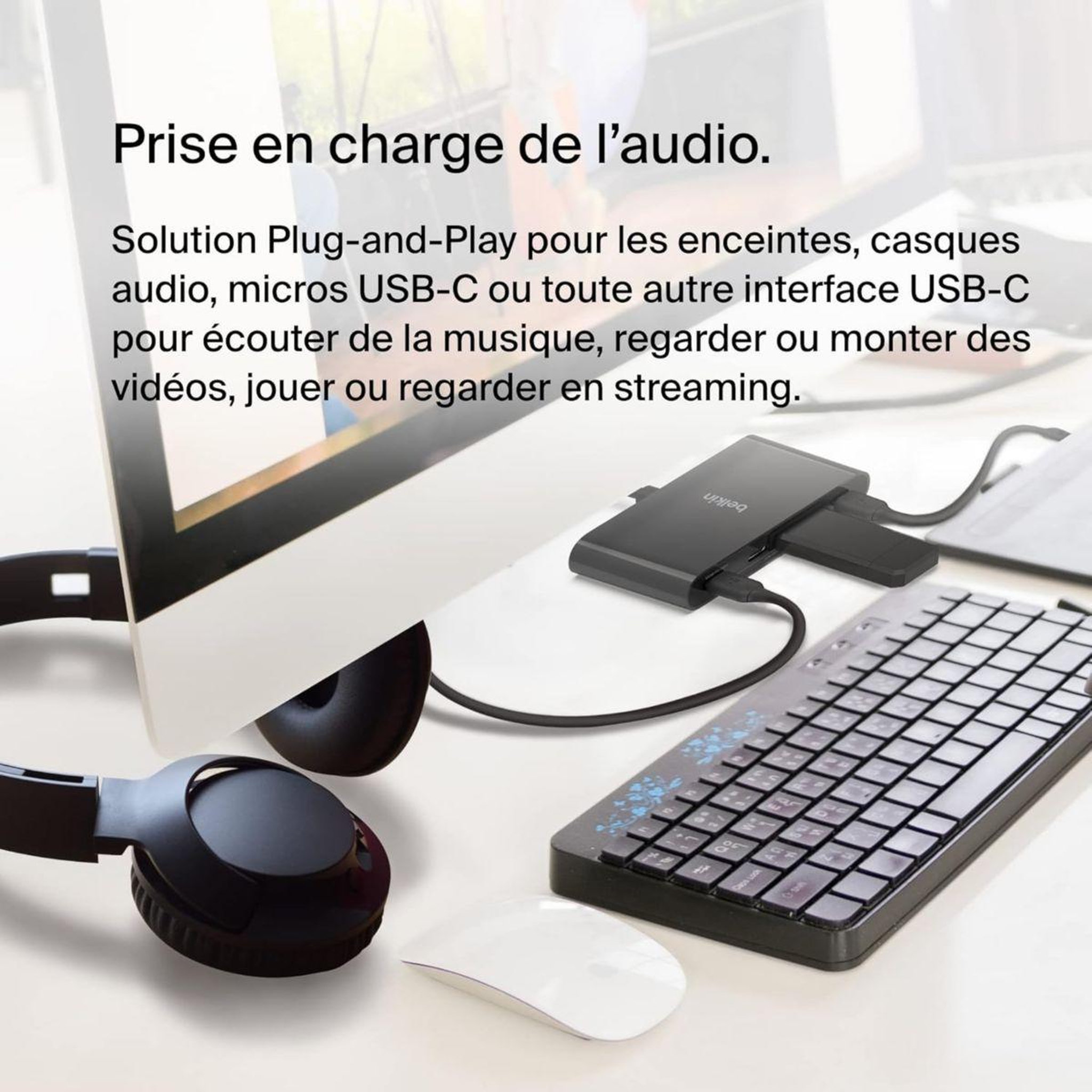 Voir la diapositive 5 : Belkin Hub USB-C 4 ports