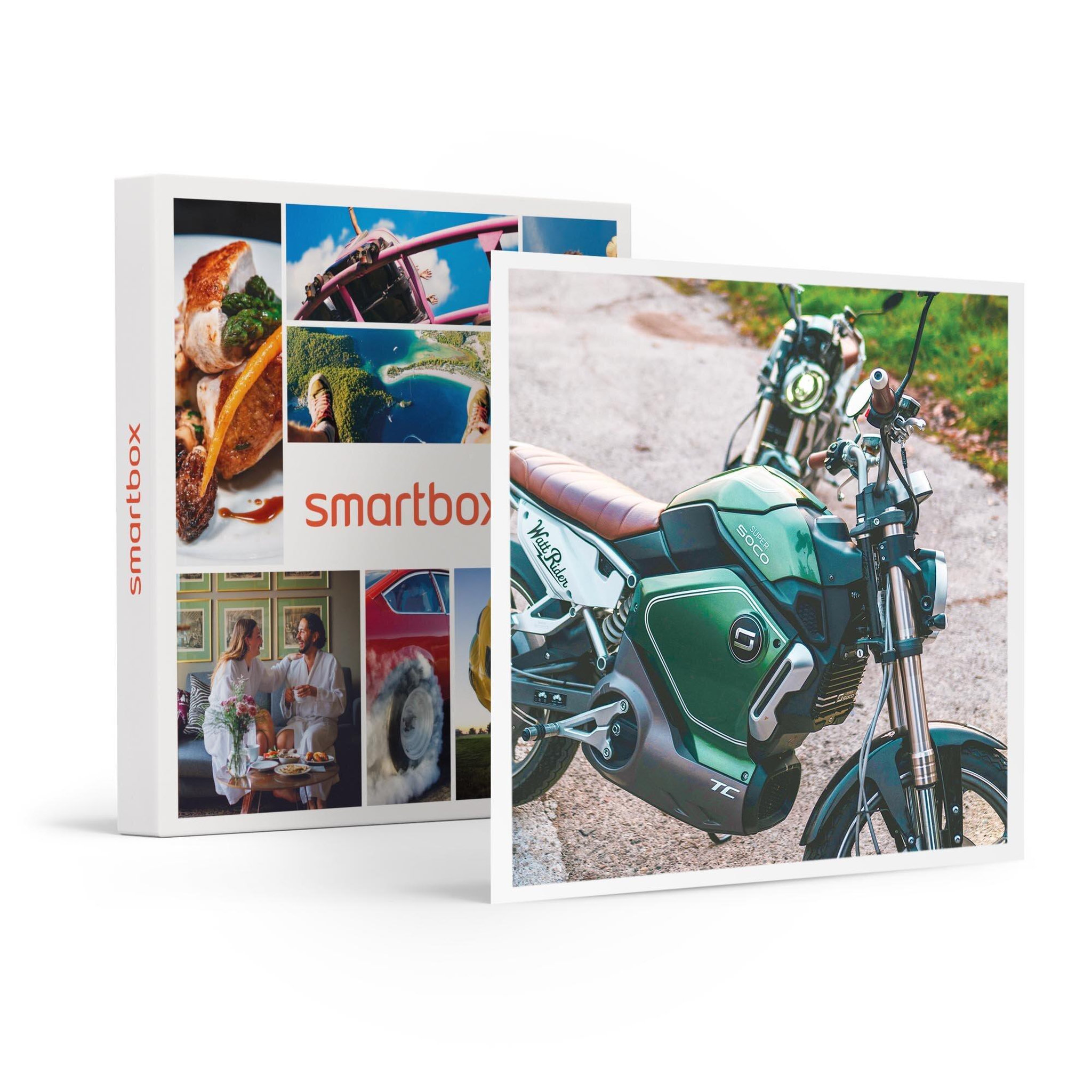 Voir la diapositive 1 : Smartbox Sortie en motos électriques pour 4 personnes à Sélestat - Coffret Cadeau Sport & Aventure
