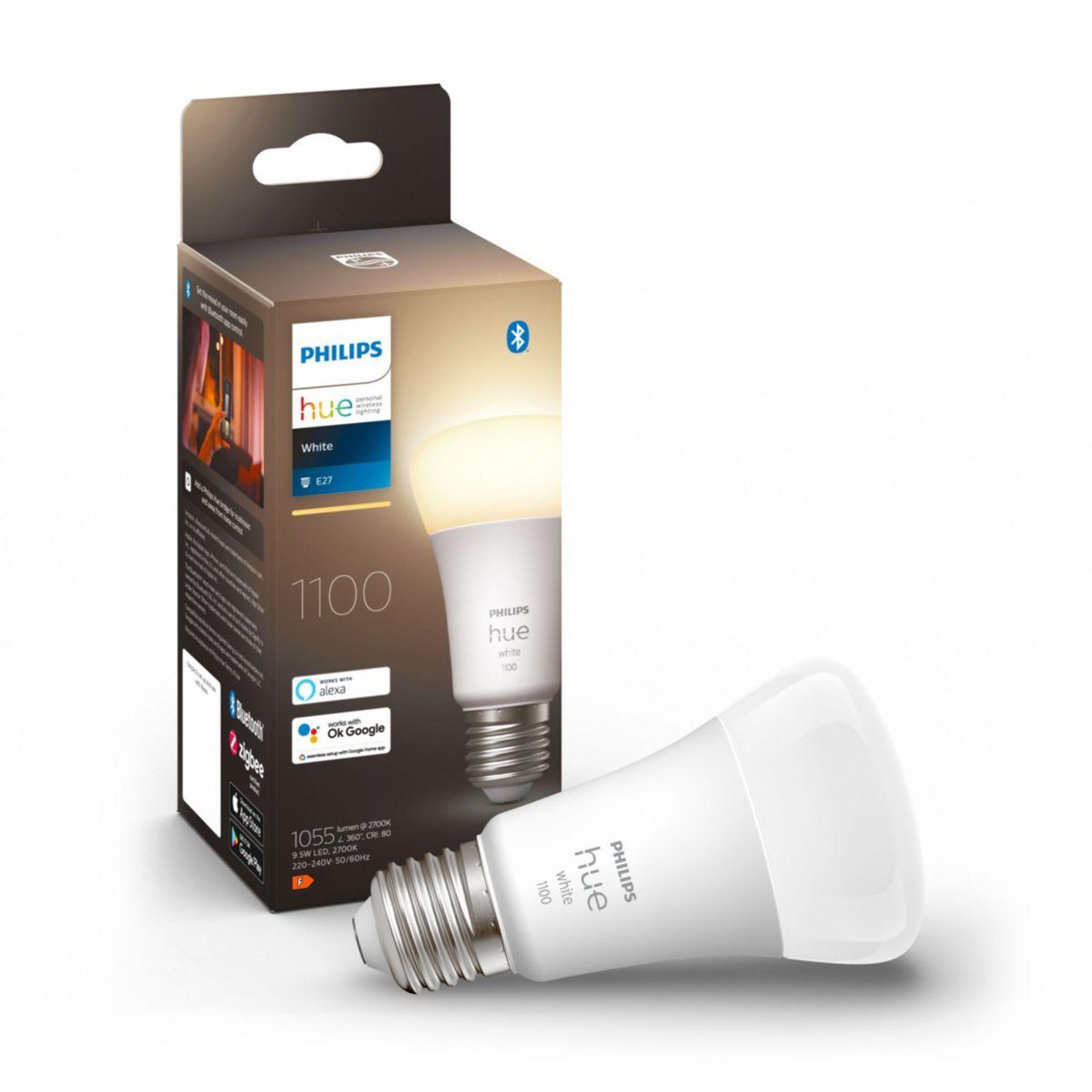 Philips Ampoule LED connectée HUE White E27 75W