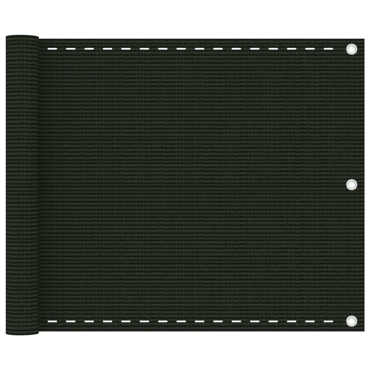 VIDAXL Ecran de balcon Vert fonce 75x400 cm PEHD