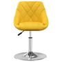 Voir la diapositive 3 : VIDAXL Chaises pivotantes a manger lot de 4 jaune moutarde velours