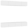 Voir la diapositive 2 : VIDAXL Meubles TV 4 pcs Blanc 100x30x30 cm Bois d'ingenierie