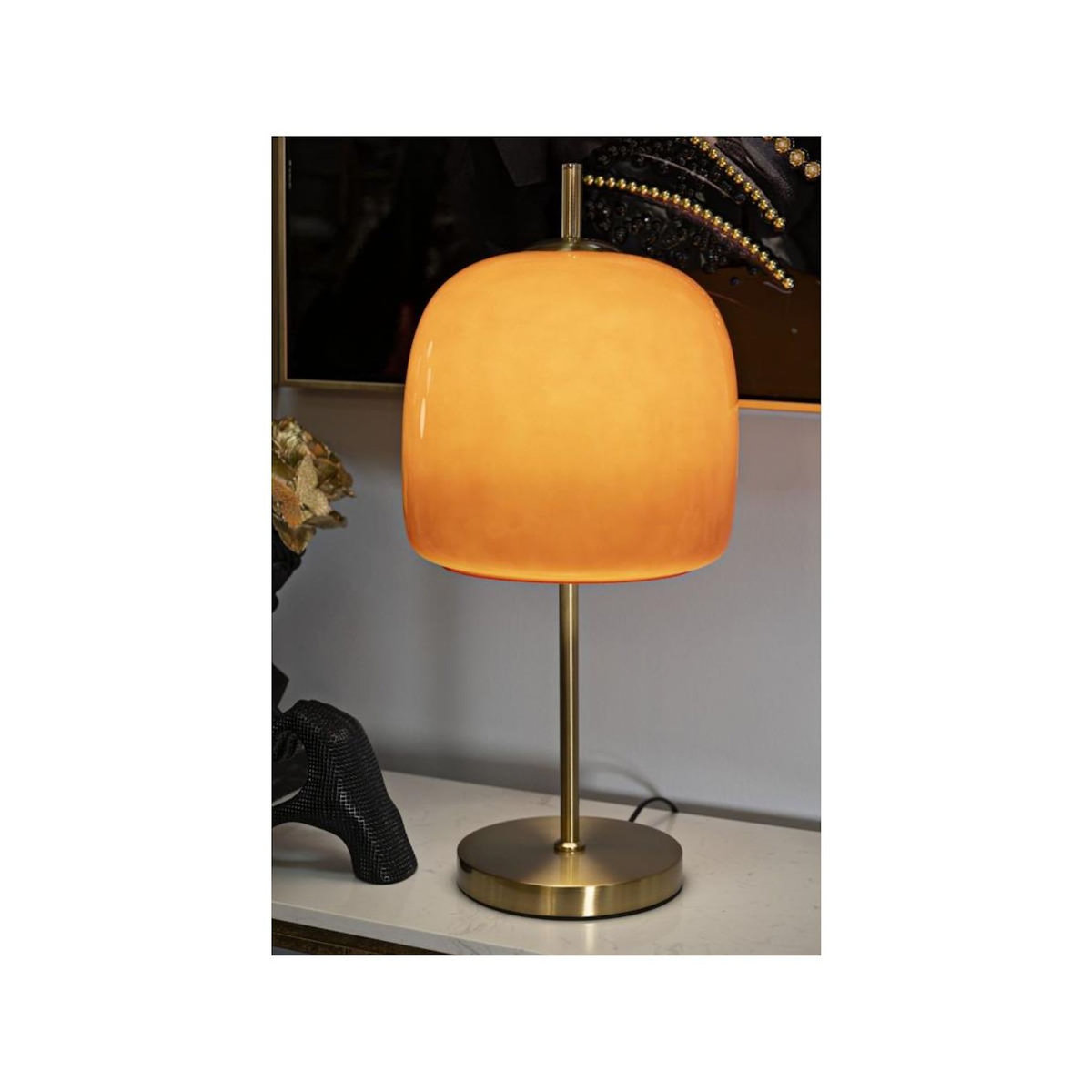 Paris Prix Lampe à Poser  Oldy  53cm Orange