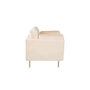 Voir la diapositive 5 : Paris Prix Fauteuil Design en Velours  Boom  110cm Beige