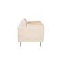 Voir la diapositive 5 : Paris Prix Fauteuil Design en Velours  Boom  110cm Beige