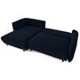 Voir la diapositive 2 : LISA DESIGN Gianni - canapé d'angle gauche 4 places convertible avec coffre en tissu
