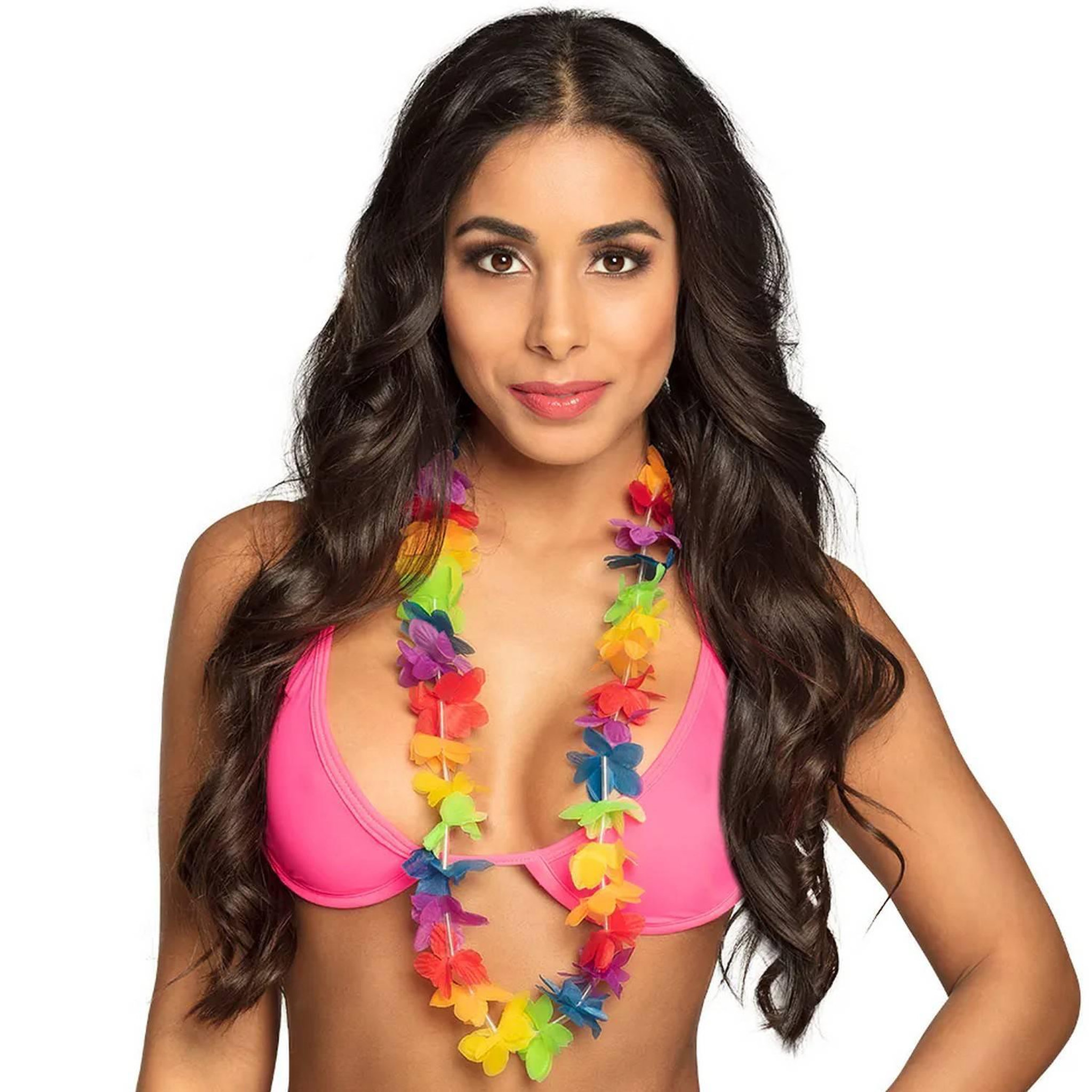 Voir la diapositive 1 : Boland Collier Hawaïen - Rainbow - Petites Fleurs