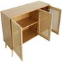 Voir la diapositive 4 : Habitat et Jardin Buffet style cannage  Neuille  - 120 x 40 x 71.5 cm - Beige