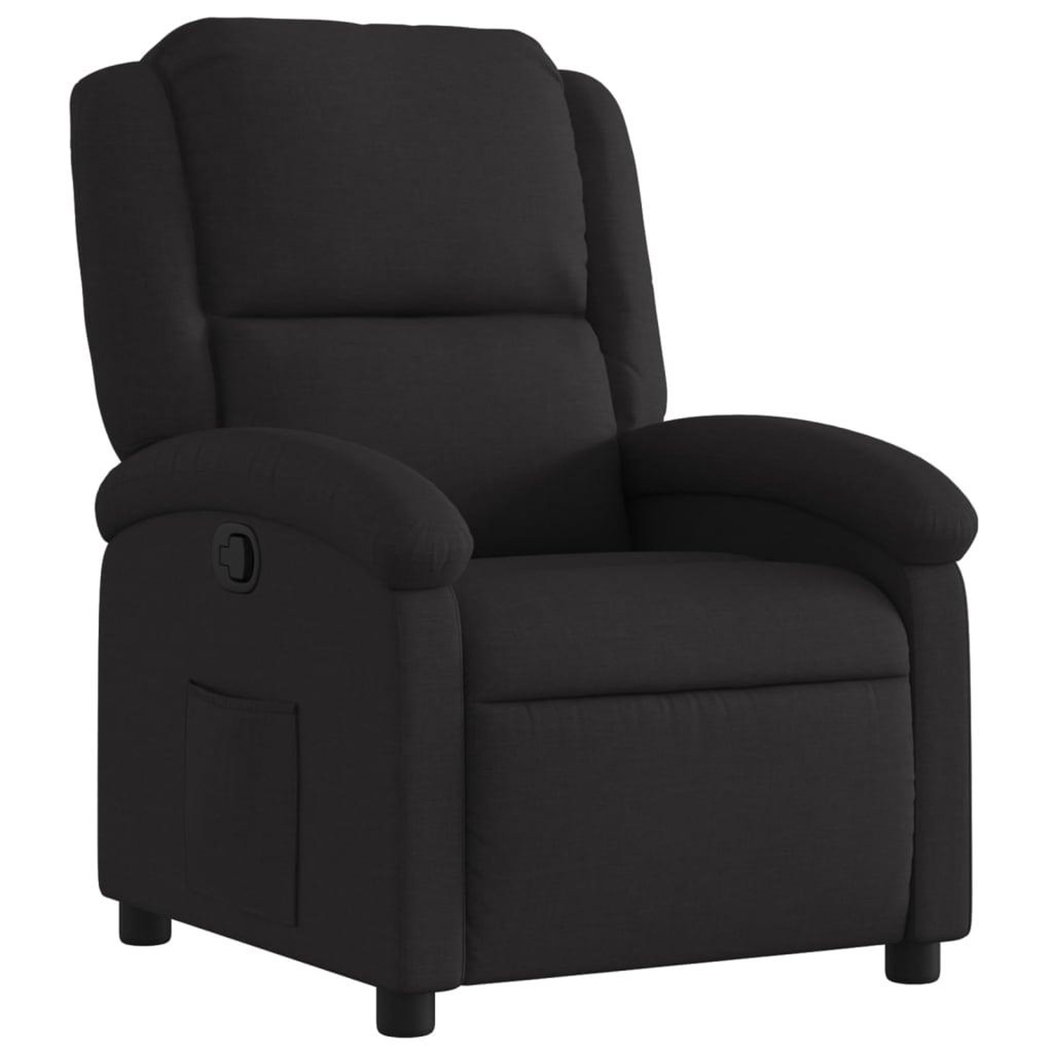 Voir la diapositive 2 : VIDAXL Fauteuil inclinable Noir Tissu