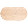 Voir la diapositive 4 : VIDAXL Dessus de table 100x50x2,5 cm bois de pin massif ovale