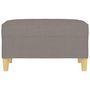 Voir la diapositive 3 : VIDAXL Repose-pied Taupe 70x55x41 cm Tissu