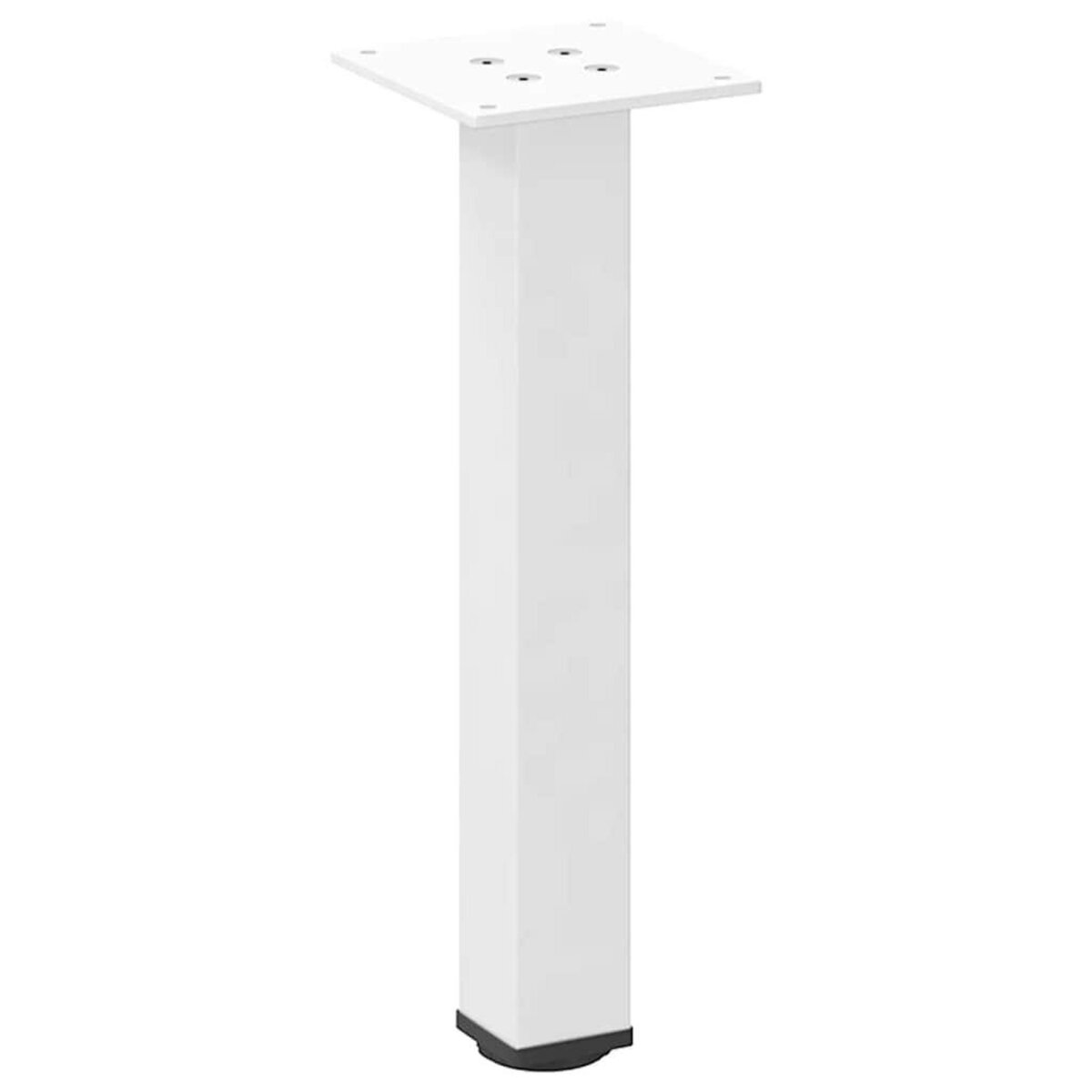 VIDAXL Pieds de table basse 4 pcs blanc 30-32 cm acier
