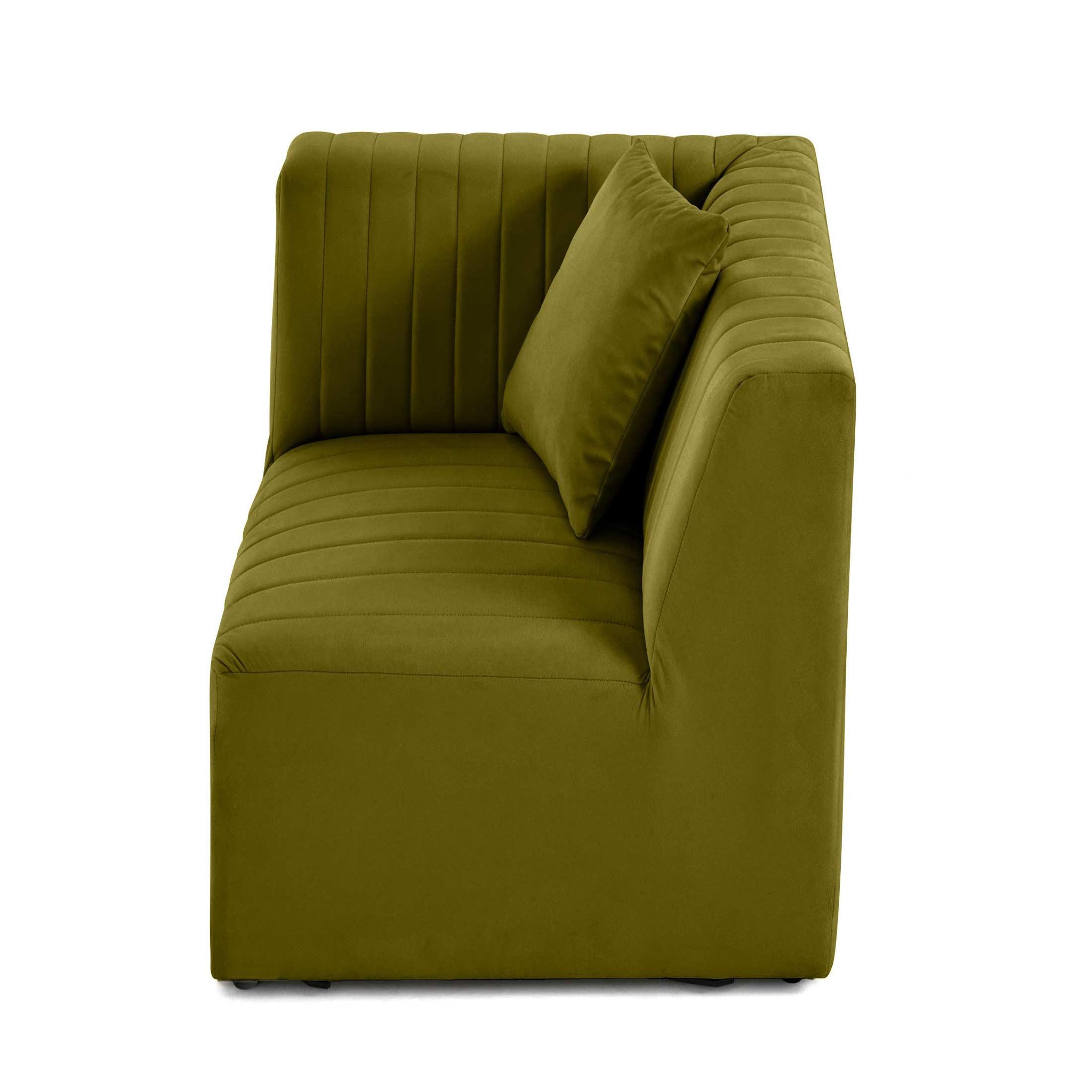 Voir la diapositive 6 : LISA DESIGN Nova - module d'assise d'angle réversible - en velours
