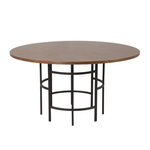 Paris Prix Table à Manger Ronde  Copenhagen  140cm Marron