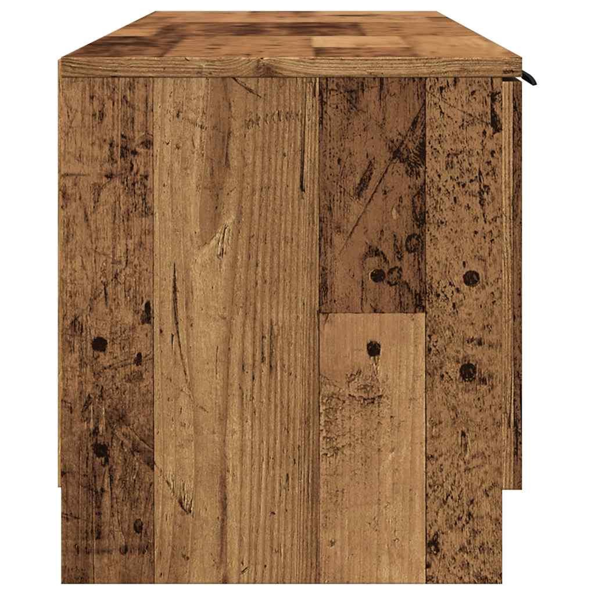 Voir la diapositive 5 : VIDAXL Meuble TV vieux bois 140x35x40 cm bois d'ingenierie